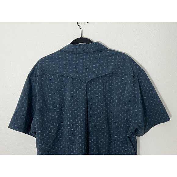 Howler Bros Open Country Tech Shirt Size XL Little Puddles Blue Short Sleeve - Picture 10 of 15